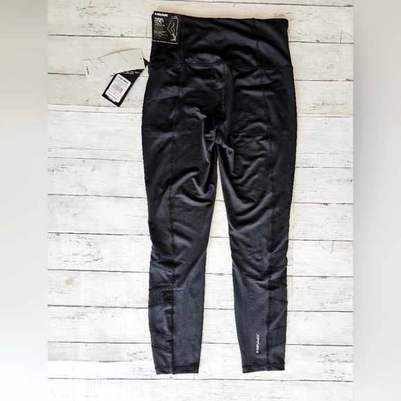 Head Attitude High Rise Leggings Mesh detail Dri-Motion Hidden Pocket Size Small - Picture 3 of 11